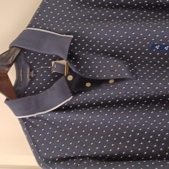 Lands End Navy Polo XXL Supima Cotton - Picture 2 of 11